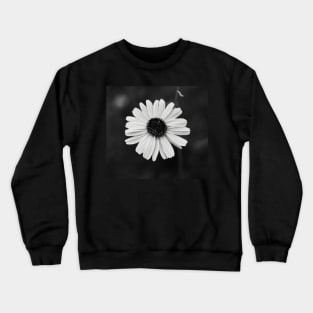 Black and white daisy flower Crewneck Sweatshirt